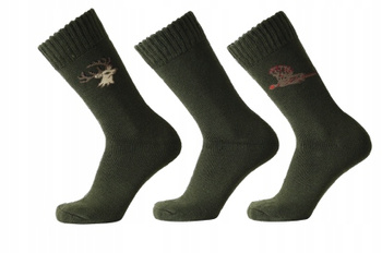 Specjalistyczne grube skarpety myśliwskie - 3 Pary Worker Walker Hunting and Fishing Socks