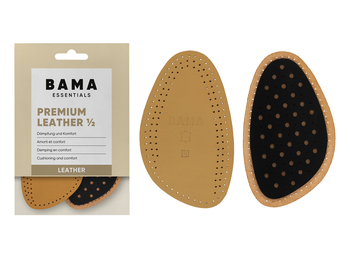 Skórzane półwkładki do butów z węglem aktywnym Bama Premium Leather 1/2