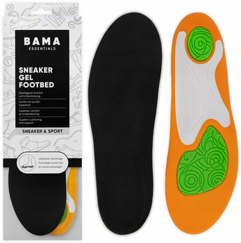 Wkładki żelowe do butów sportowych Bama Sneaker Gel Footbed