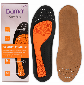 Profilowane amortyzujące wkładki do butów Bama Balance Comfort