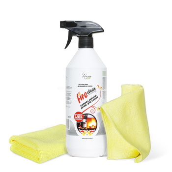 Środek do czyszczenia przypaleń piekarnika + mikrofibra Fireclean Cleaning Kit