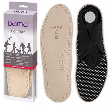Skórzane wkładki do butów z węglem aktywnym Bama Primus Extra