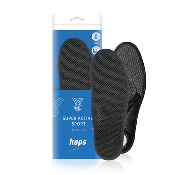 Profilowane wkładki do butów z węglem aktywnym Kaps Super Active Sport