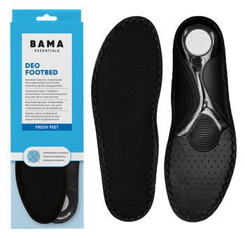 Profilowane wkładki do butów z węglem aktywnym Bama Essentials Active Deo Footbed