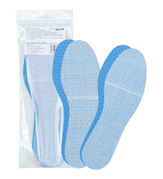 Komfortowe i uniwersalne wkładki do butów Latex Blue 2 pary