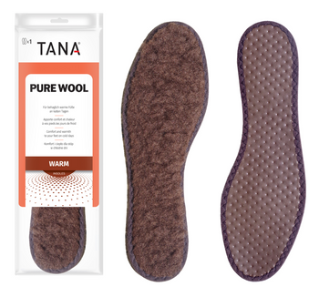 Wełniane wkładki do butów  jesienno-zimowych Tana Pure Wool