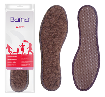 Ciepłe wkładki do butów z wełny owczej Bama Merino