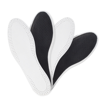Skórzane wkładki do butów z węglem aktywnym Leather White - 2 pary