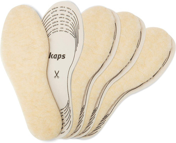 Ciepłe wełniane wkładki do butów dla dzieci Kaps Wool Kids Set