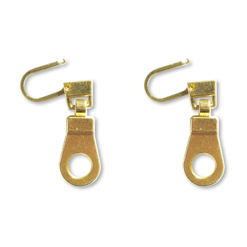 Zawieszka do suwaka, zamka - Złota 2 szt.