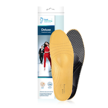 Skórzane wkładki do butów z węglem aktywnym pochłaniającym pot - Foot Morning Deluxe