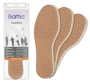 Komfortowe wkładki do butów Bama Buffalo Plus - 3 pary