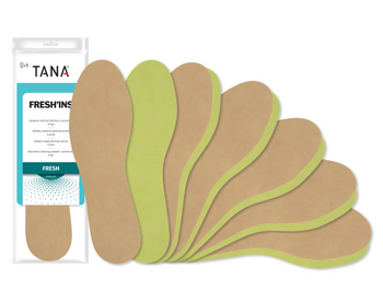 Ultracienkie odświeżające wkładki do butów Tana przeciwpotne – 6 par