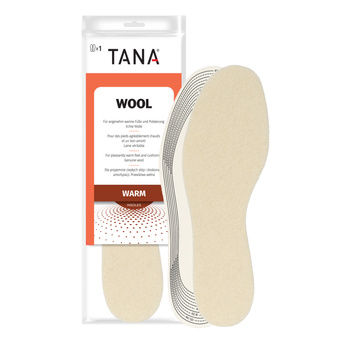Wełniane wkładki do butów do wycinania Ciepłe i komfortowe - Tana Wool Cut