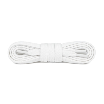 Sznurówki do butów płaskie - Kolor Biały