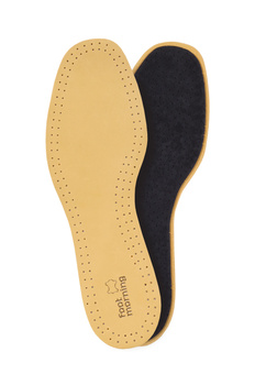 Skórzane wkładki do butów z węglem aktywnym - Męskie - Foot Morning Luxus