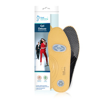 Komfortowe skórzane wkładki do butów z żelowymi wstawkami amortyzującymi Foot Morning Gel Deluxe