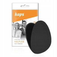 Komfortowe amortyzujące skórzane półwkładki Kaps Halfled Black
